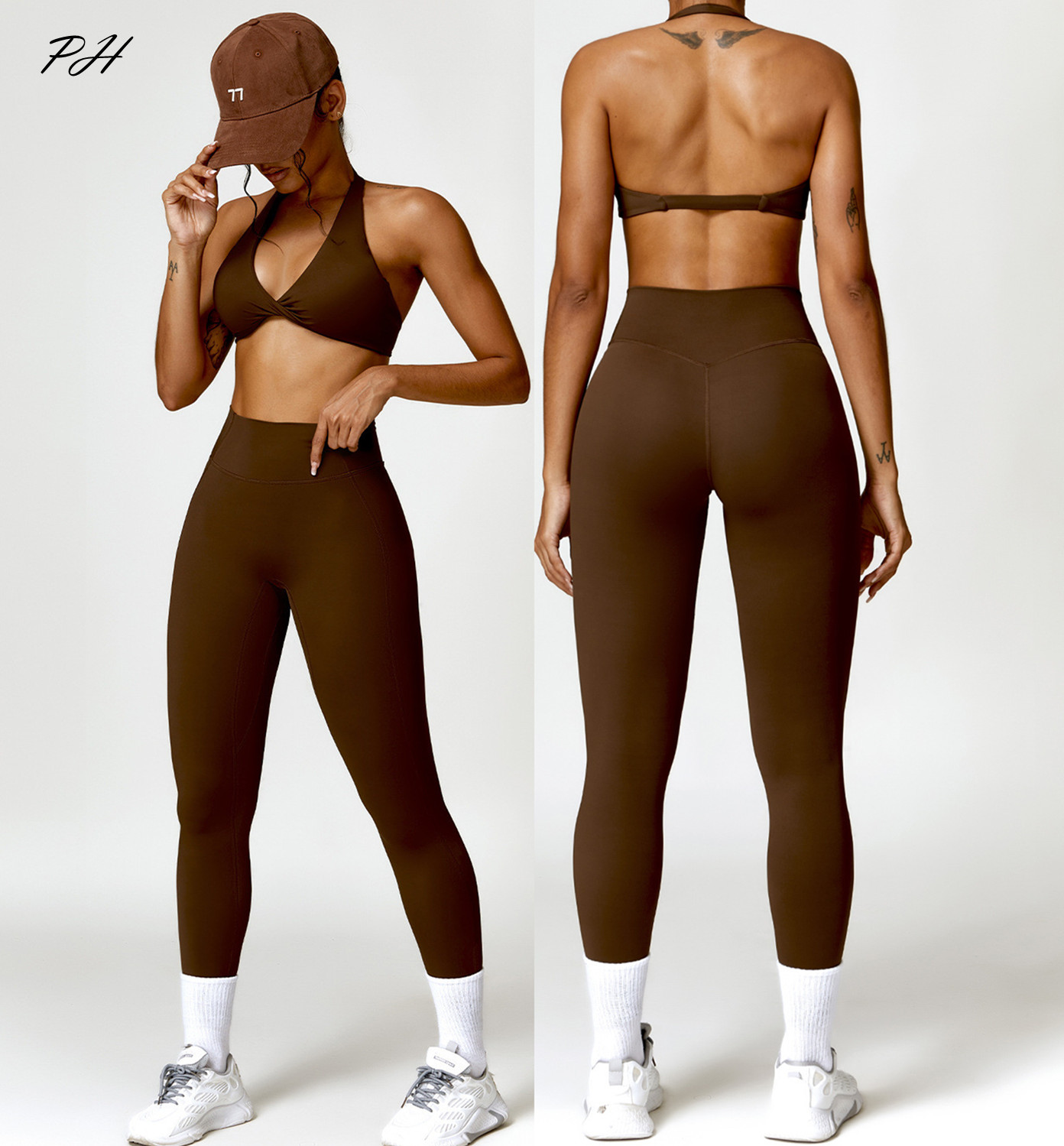 Yoga Fitness Zumba - 2 Stuks Yoga Set Nude Gevoel