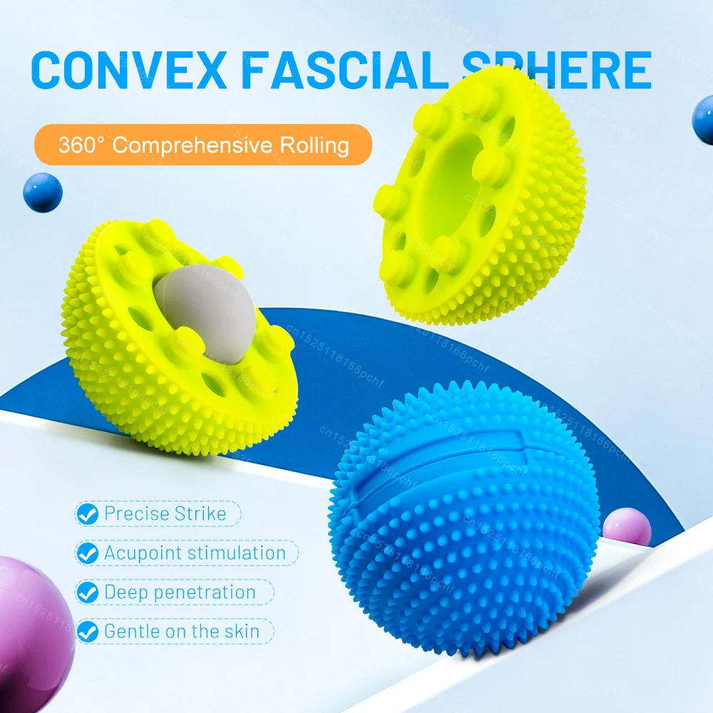 Yoga Fitness Wheel - Voetneuromassagebal met meerdere texturen, triggerpointbal, fitnessbal