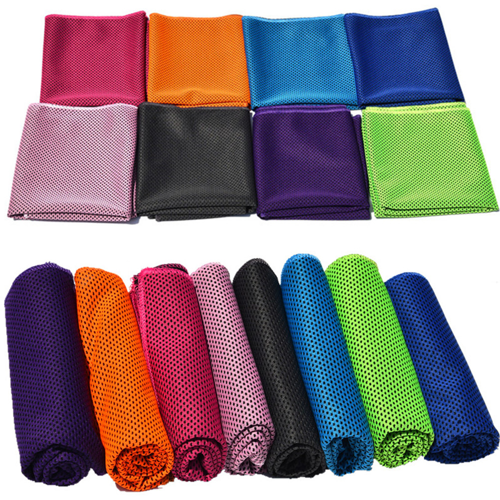 Yoga Fitness Gym - 2 stuks koelende, sneldrogende microvezelhanddoeken, dunne,