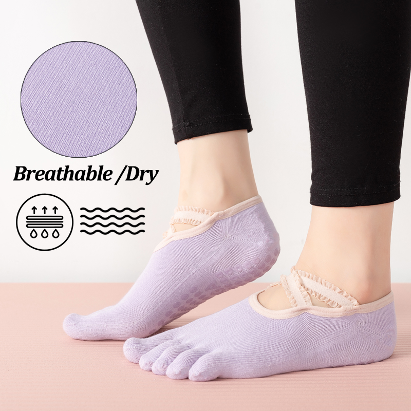 Dames antislip pilates sokken  - Yoga Fitness Pilates recensie en prijs