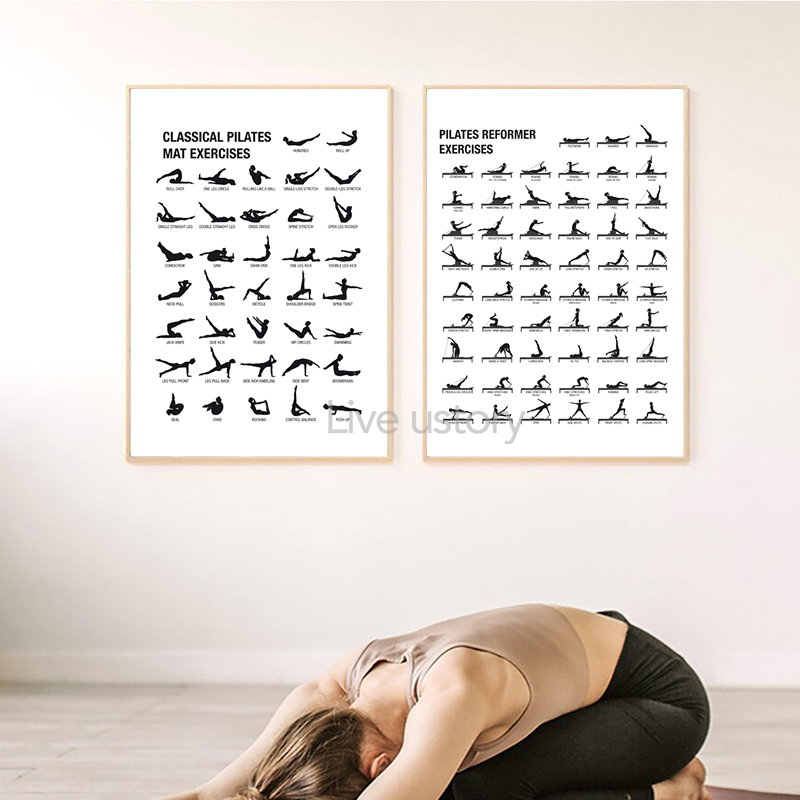 Frameloze Pilates Workout Graf - Yoga Fitness Pilates recensie en prijs