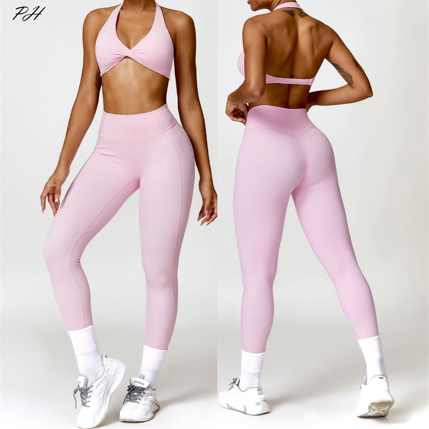 2 Stuks Yoga Set Nude Gevoel W - Yoga Fitness Zumba recensie en prijs